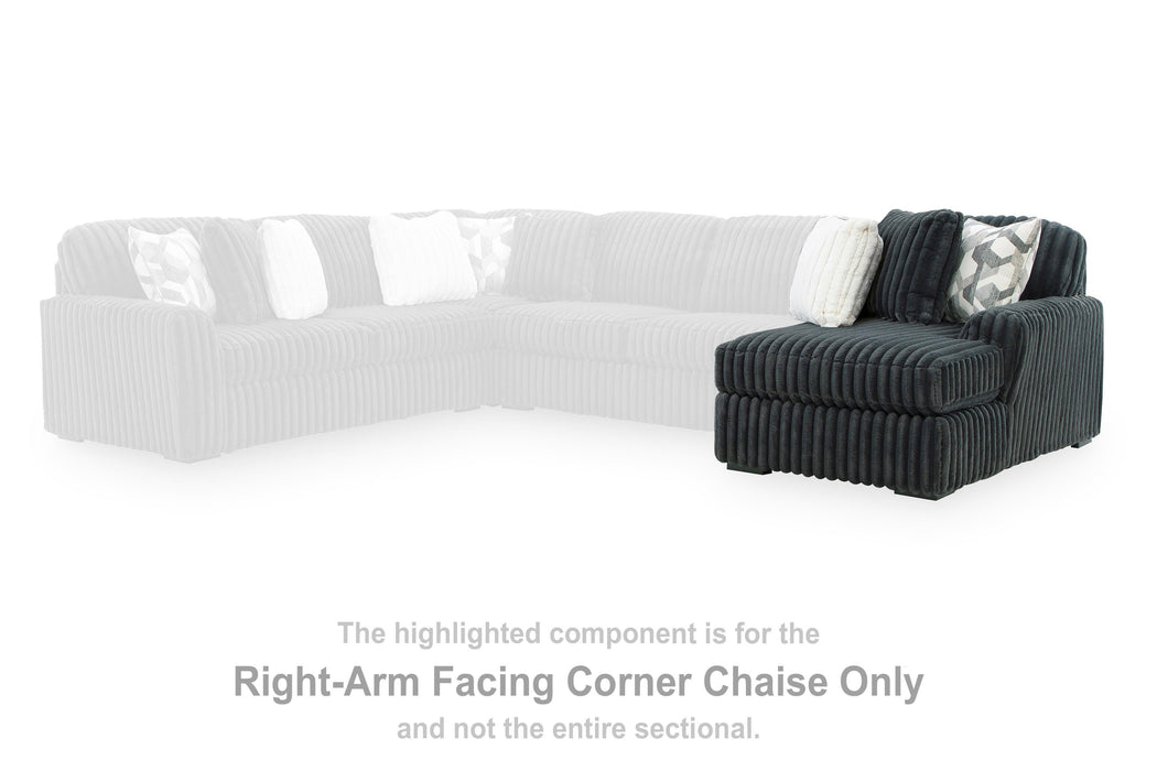 Midnight-Madness Sectional with Chaise - Nick's Furniture (IL)