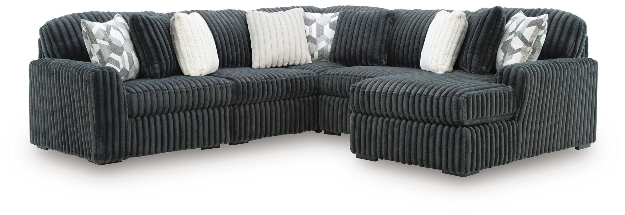 Midnight-Madness Sectional with Chaise - Nick's Furniture (IL)