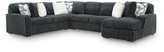 Midnight-Madness Sectional with Chaise - Nick's Furniture (IL)