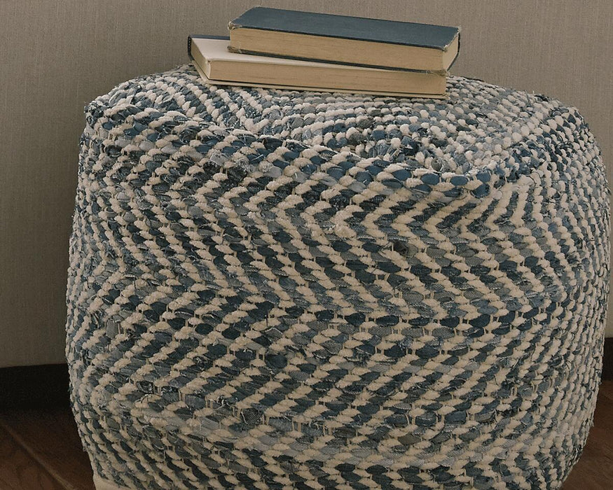 Chevron Pouf - Nick's Furniture (IL)