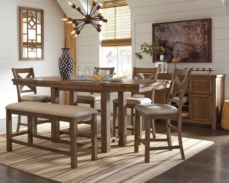 Moriville Counter Height Dining Set - Nick's Furniture (IL)
