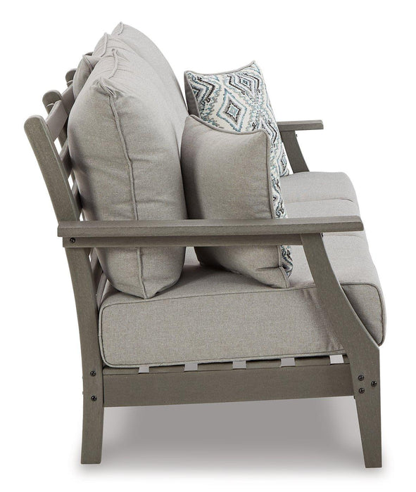 Visola Outdoor Sofa and Loveseat Set - Nick's Furniture (IL)