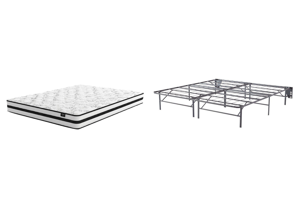 8 Inch Chime Innerspring Mattress Set - Nick's Furniture (IL)