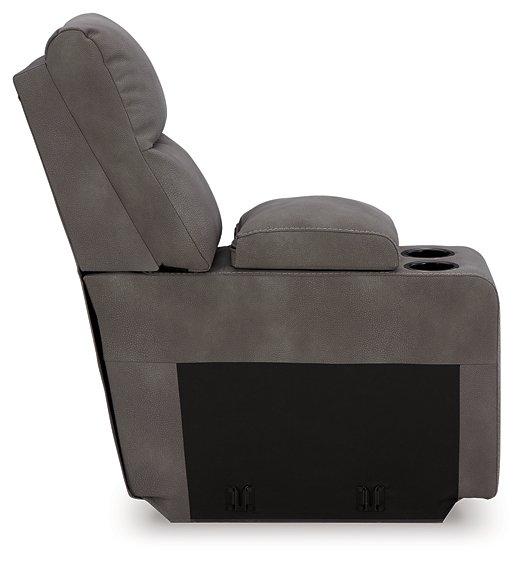 Next-Gen DuraPella Power Reclining Sectional Loveseat with Console - Nick's Furniture (IL)
