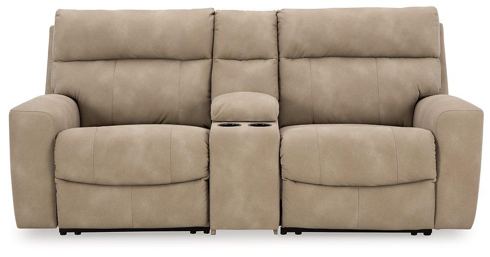 Next-Gen DuraPella Power Reclining Sectional Loveseat with Console - Nick's Furniture (IL)