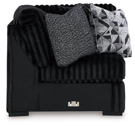 Midnight-Madness Sectional with Chaise - Nick's Furniture (IL)