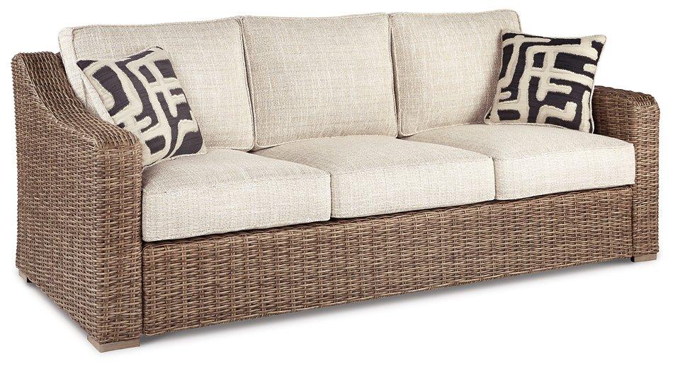 Beachcroft Outdoor Sofa, Lounge Chairs and Fire Pit - Nick's Furniture (IL)