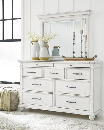 Kanwyn Dresser and Mirror - Nick's Furniture (IL)