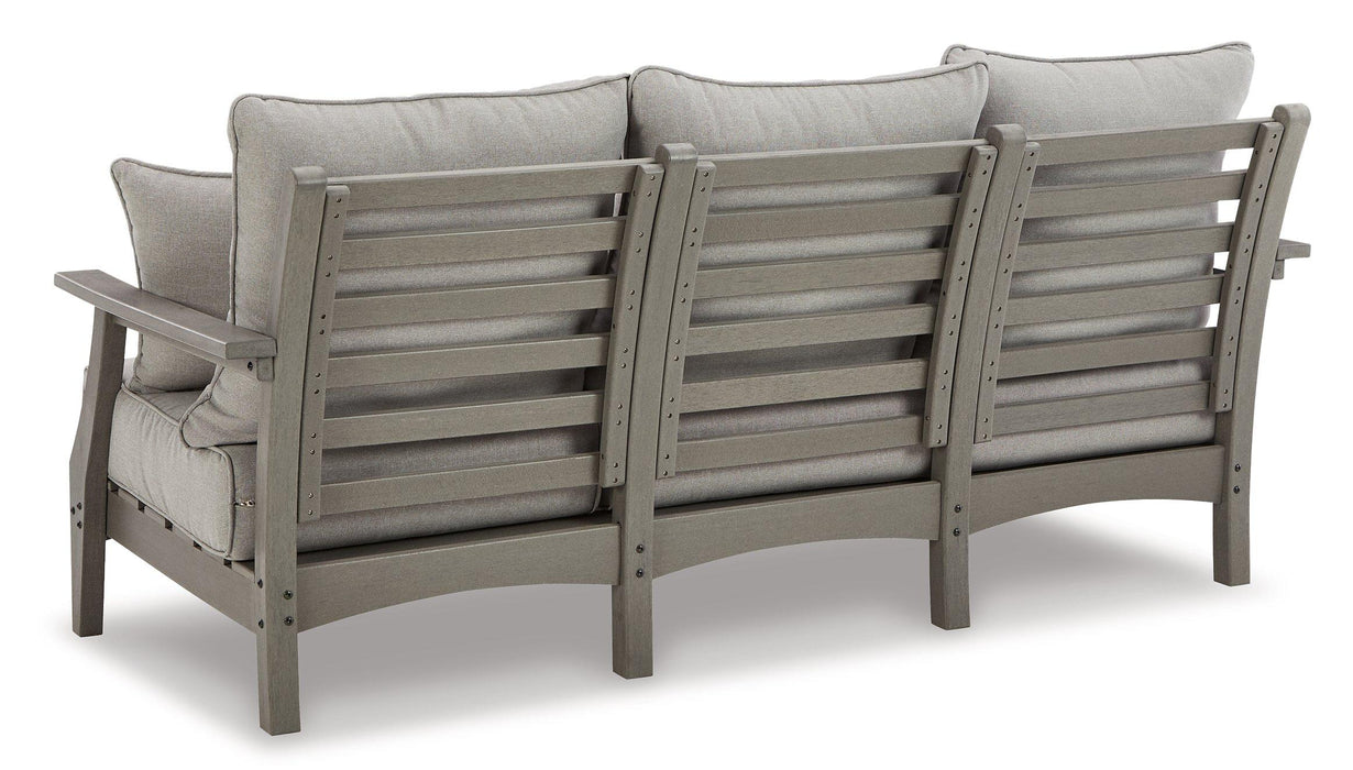 Visola Outdoor Sofa and Loveseat Set - Nick's Furniture (IL)