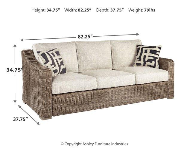 Beachcroft Outdoor Sofa with Cushion - Nick's Furniture (IL)