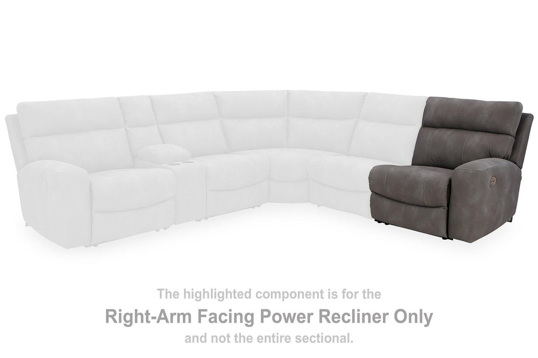 Next-Gen DuraPella Power Reclining Sectional Loveseat with Console - Nick's Furniture (IL)