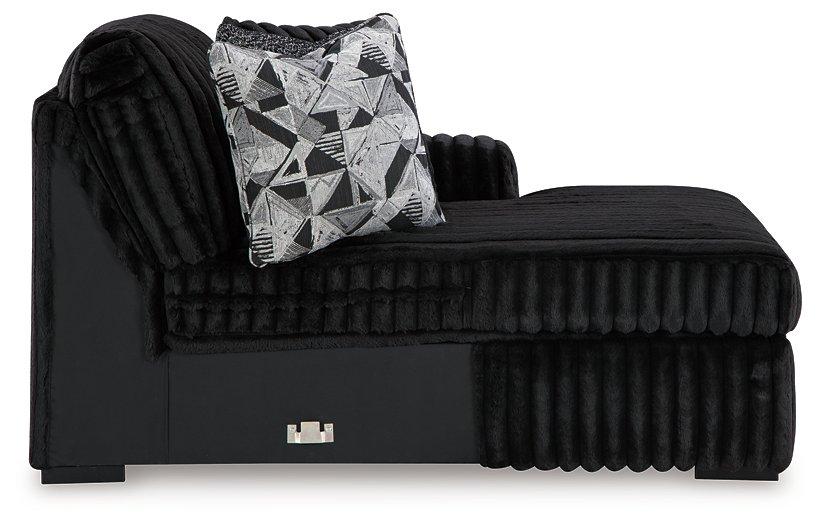 Midnight-Madness Sectional with Chaise - Nick's Furniture (IL)
