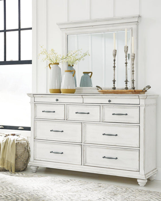 Kanwyn Dresser and Mirror - Nick's Furniture (IL)