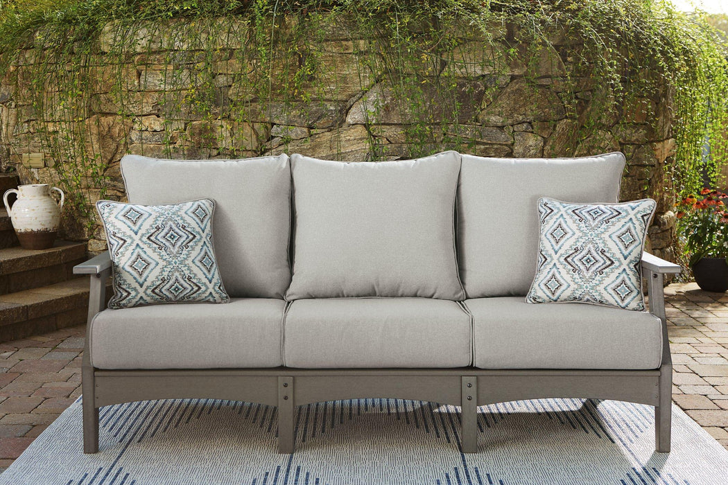 Visola Outdoor Sofa and Loveseat Set - Nick's Furniture (IL)