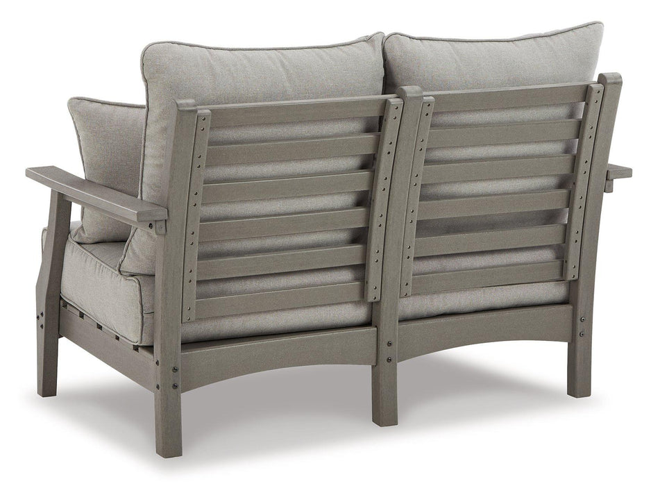 Visola Outdoor Sofa and Loveseat Set - Nick's Furniture (IL)