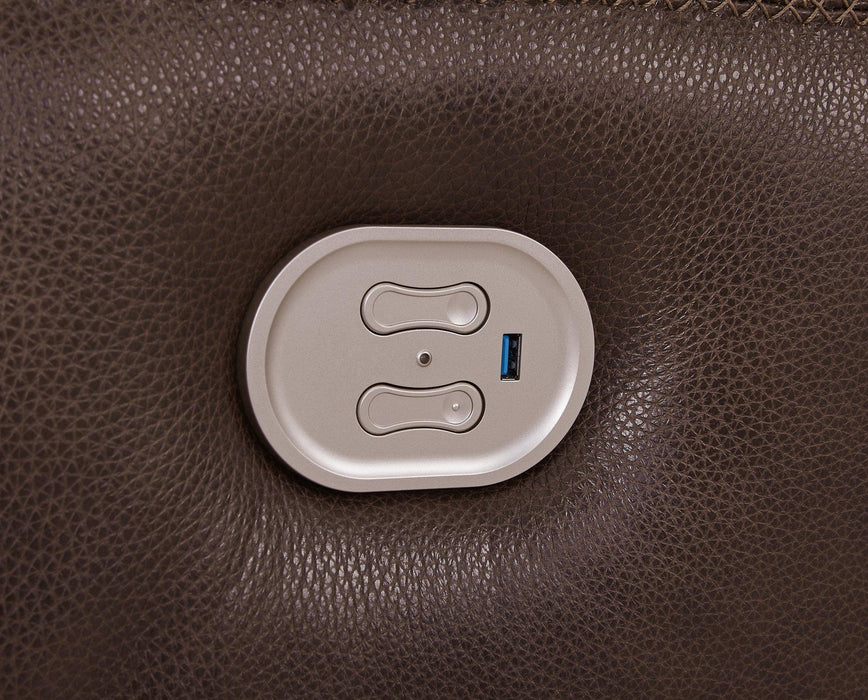 Alessandro Power Reclining Loveseat with Console - Nick's Furniture (IL)