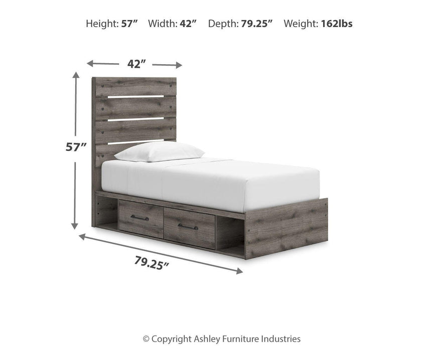 Graystorm Bed with Storage - Nick's Furniture (IL)