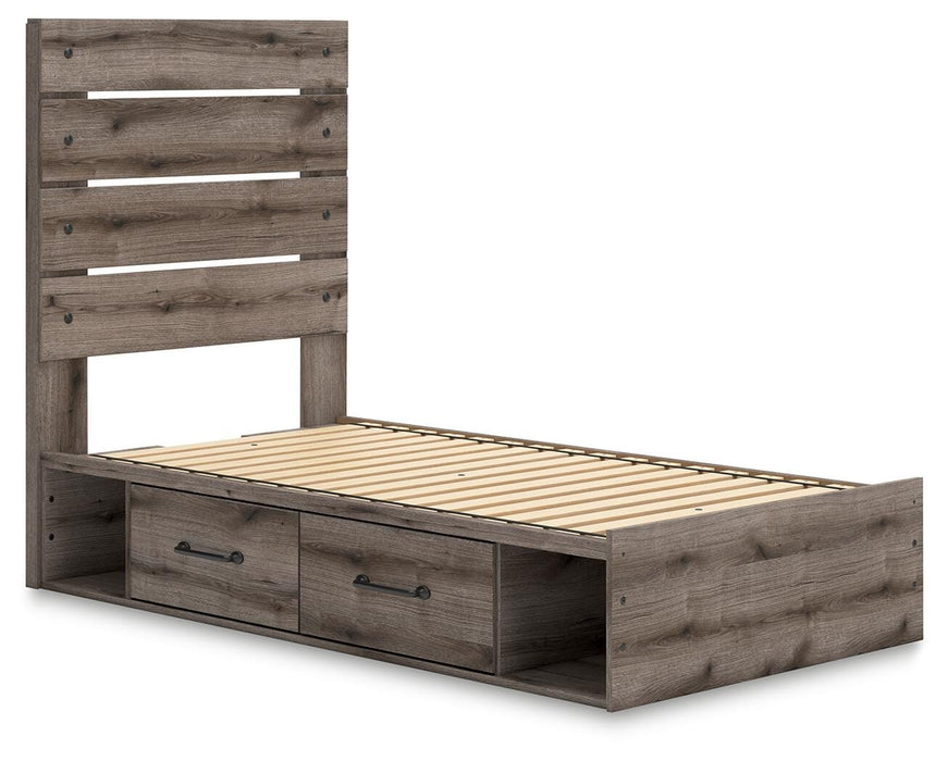 Graystorm Bed with Storage - Nick's Furniture (IL)