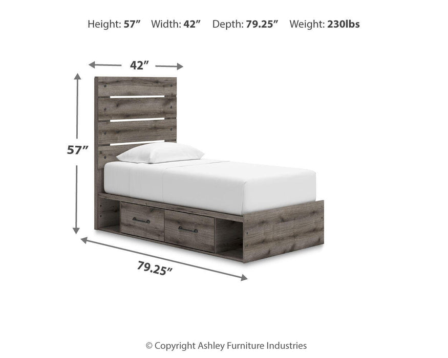 Graystorm Bed with Storage - Nick's Furniture (IL)
