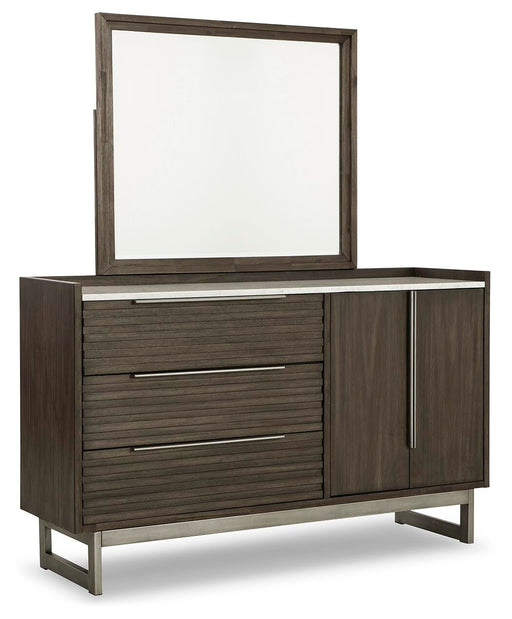 Arkenton Dresser and Mirror - Nick's Furniture (IL)