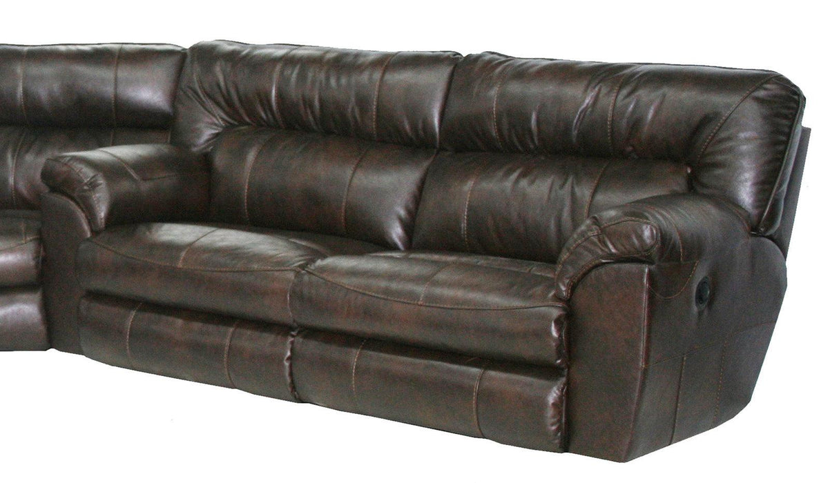 Catnapper Nolan Extra Wide Reclining Sofa in Godiva