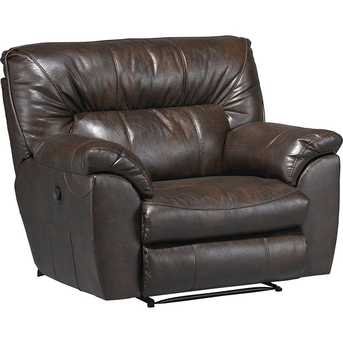 Catnapper Nolan Extra Wide Cuddler Recliner in Godiva 4040-4