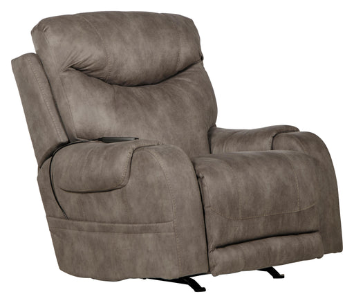 Recharger Power Rocker Recliner with Power Adjustable Headrest & Lumbar and CR3 Heat & Massage - Nick's Furniture (IL)