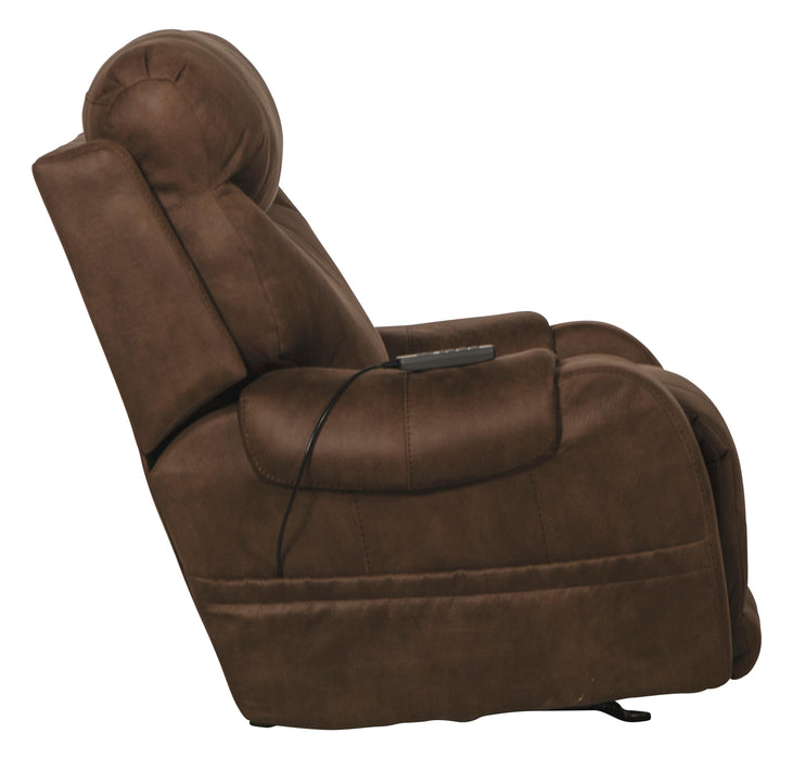 Recharger Power Rocker Recliner with Power Adjustable Headrest & Lumbar and CR3 Heat & Massage - Nick's Furniture (IL)