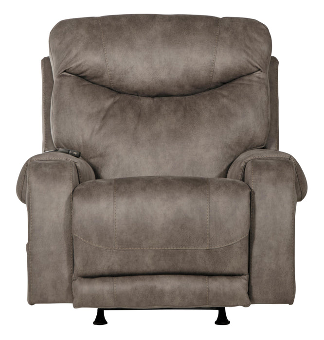 Recharger Power Rocker Recliner with Power Adjustable Headrest & Lumbar and CR3 Heat & Massage - Nick's Furniture (IL)