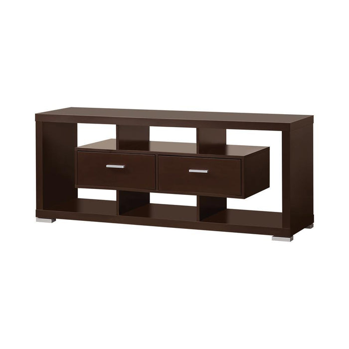 Casey 2-drawer Rectangular TV Console Cappuccino - Nick's Furniture (IL)