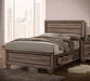 Kauffman California King, E.king, & Queen Panel Bed Washed Taupe - Nick's Furniture (IL)