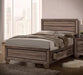 Kauffman California King, E.king, & Queen Panel Bed Washed Taupe - Nick's Furniture (IL)