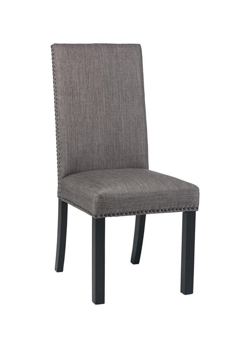 Hubbard Upholstered Side Chairs Charcoal (Set of 2) - Nick's Furniture (IL)