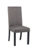 Hubbard Upholstered Side Chairs Charcoal (Set of 2) - Nick's Furniture (IL)