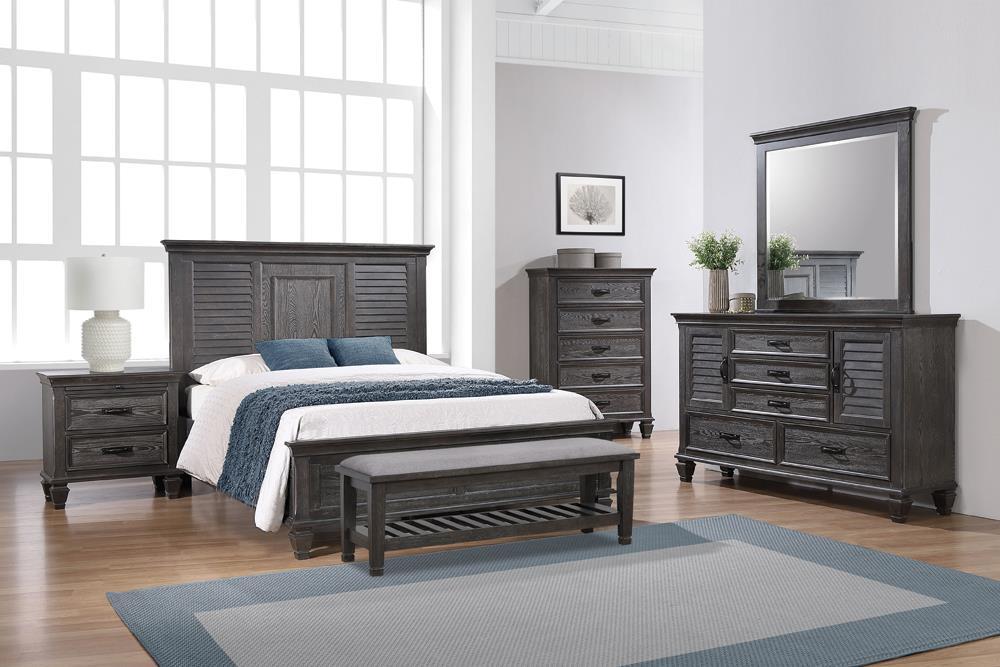 Franco Queen Panel Bed Weathered Sage