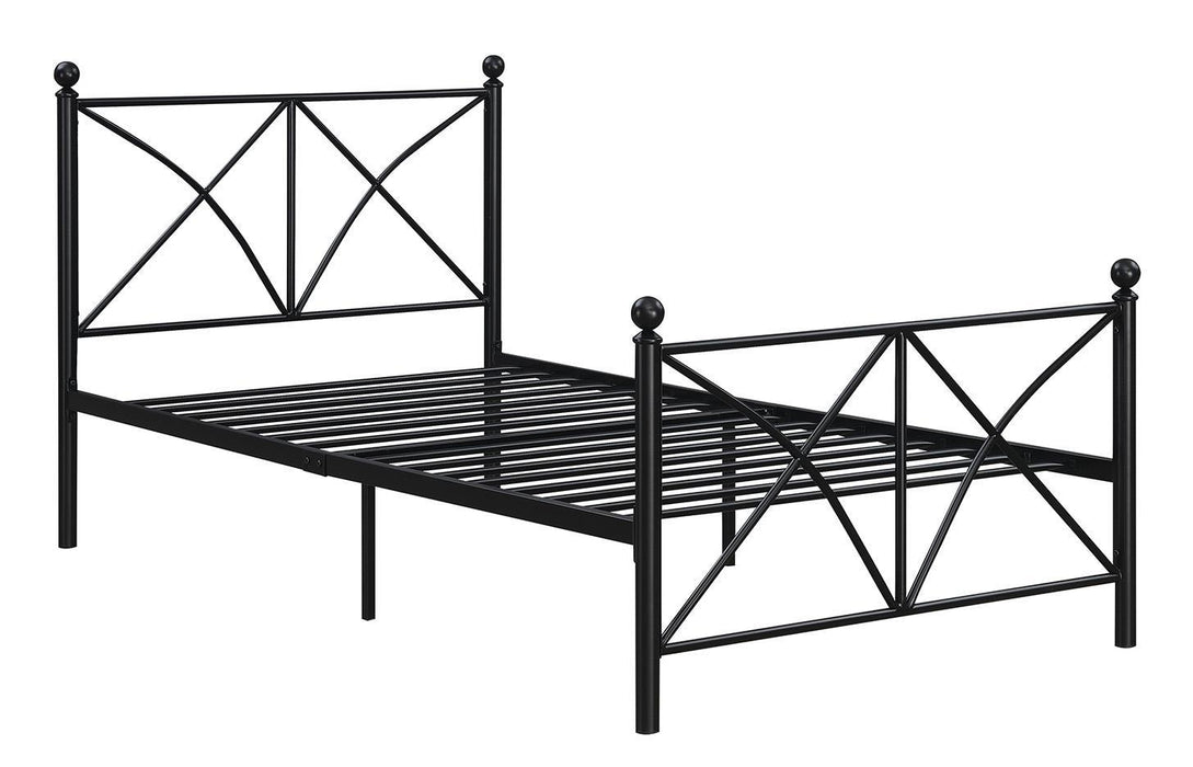 Hart Twin Platform Bed Black