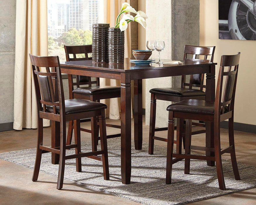 Bennox Counter Height Dining Table and Bar Stools (Set of 5) - Nick's Furniture (IL)