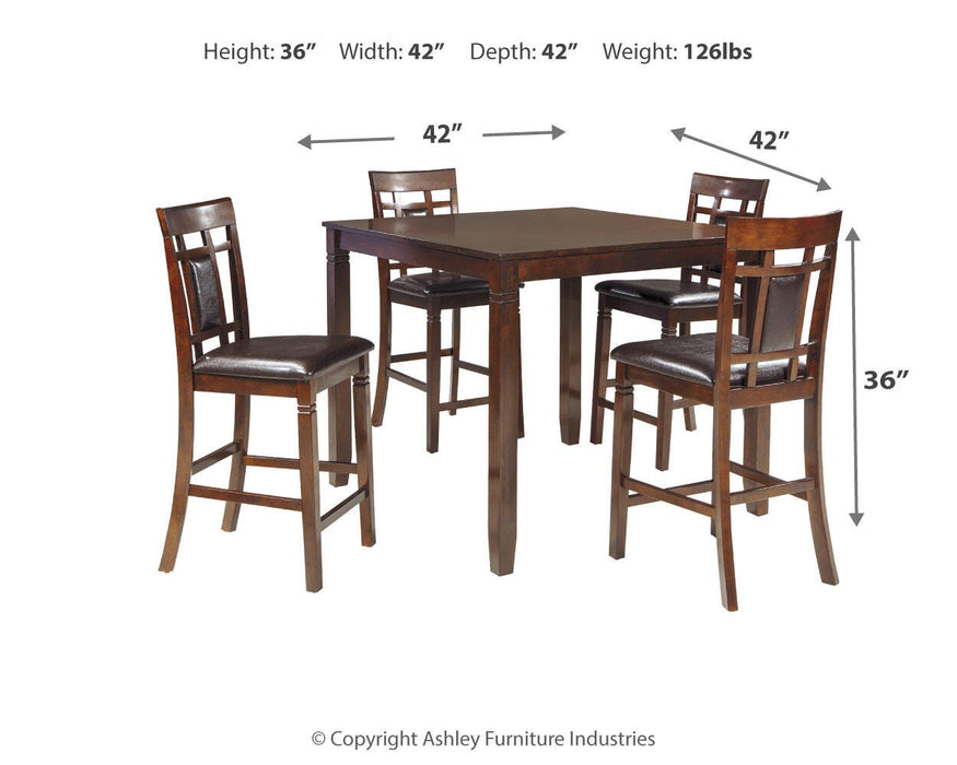 Bennox Counter Height Dining Table and Bar Stools (Set of 5) - Nick's Furniture (IL)