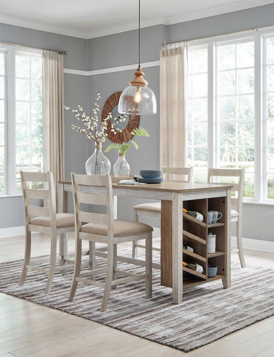 Skempton Counter Height Dining Table & 4 Stools