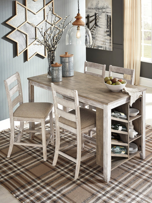 Skempton Counter Height Dining Table & 4 Stools