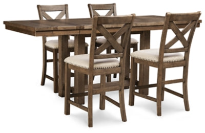 Moriville Counter Height Dining Set - Nick's Furniture (IL)