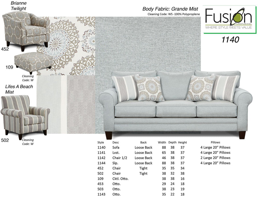 1140 GRANDE MIST (REVOLUTION) SOFA