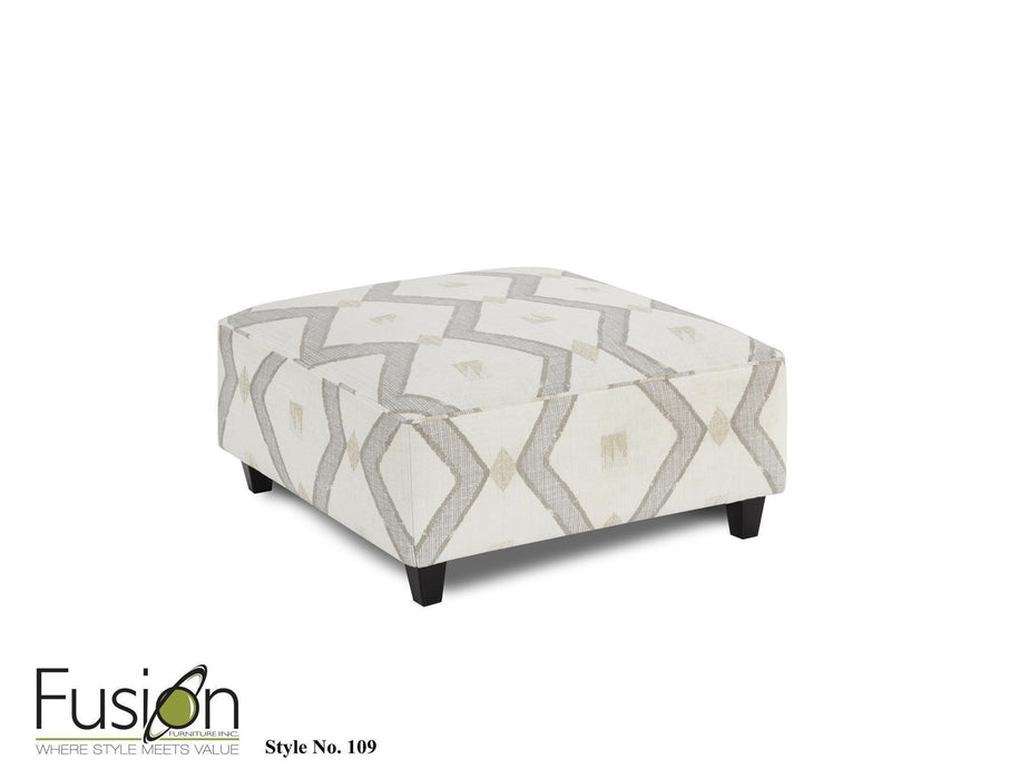 109 PONDEROSA PARCHMENT  COCKTAIL OTTOMAN image