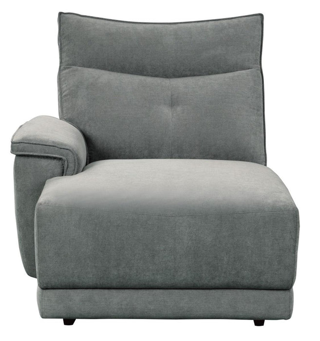 Homelegance Furniture Tesoro Left Side Chaise in Dark Gray 9509DG-5L