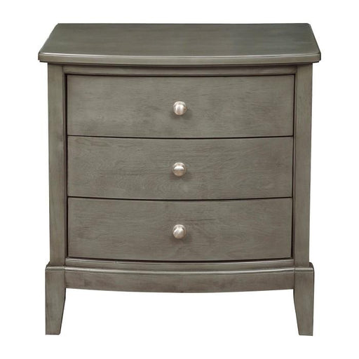 Homelegance Cotterill 3 Drawer Nightstand in Gray 1730GY-4 image