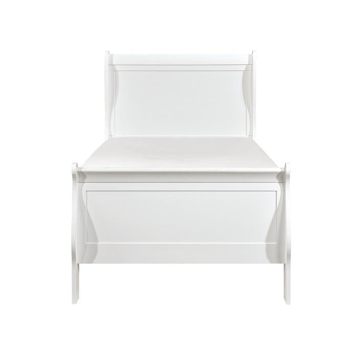 Homelegance Mayville Twin Sleigh Bed in White 2147TW-1 image