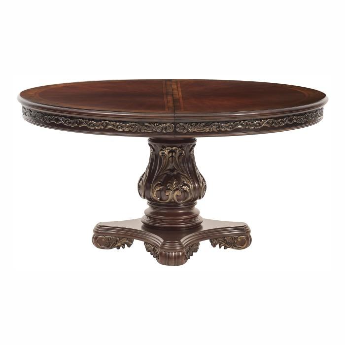 Homelegance Deryn Park Round Dining Table in Dark Cherry 2243-76* image