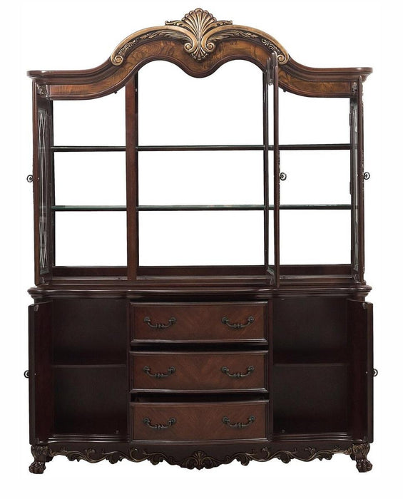 Homelegance Deryn Park Buffet and Hutch in Dark Cherry 2243-50*