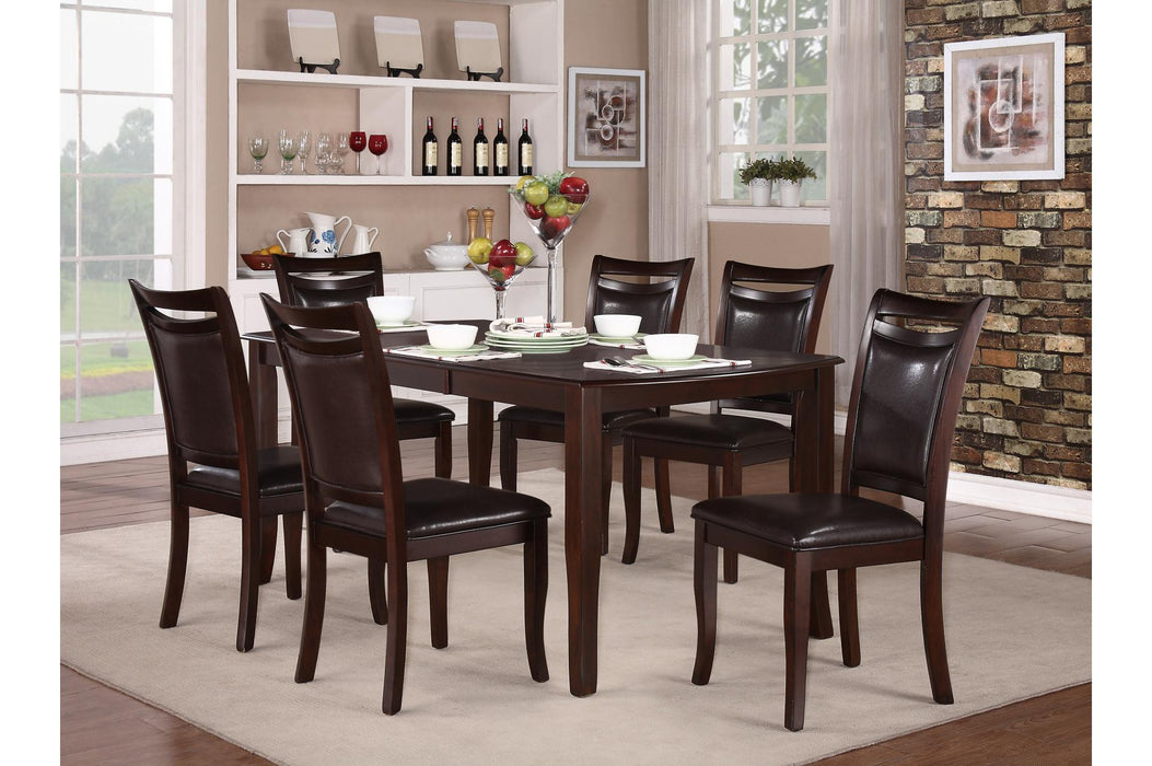 Homelegance Maeve Dining Table in Dark Cherry 2547-72