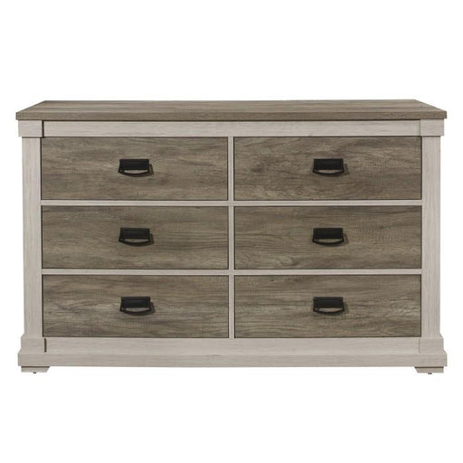 Homelegance Arcadia Dresser in White & Weathered Gray 1677-5 image